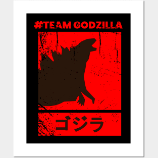 Godzilla vs Kong - Team Godzilla Posters and Art